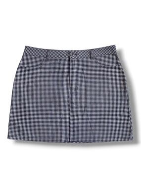 Forever 21 Black and White Checkered Mini Skirt Size L